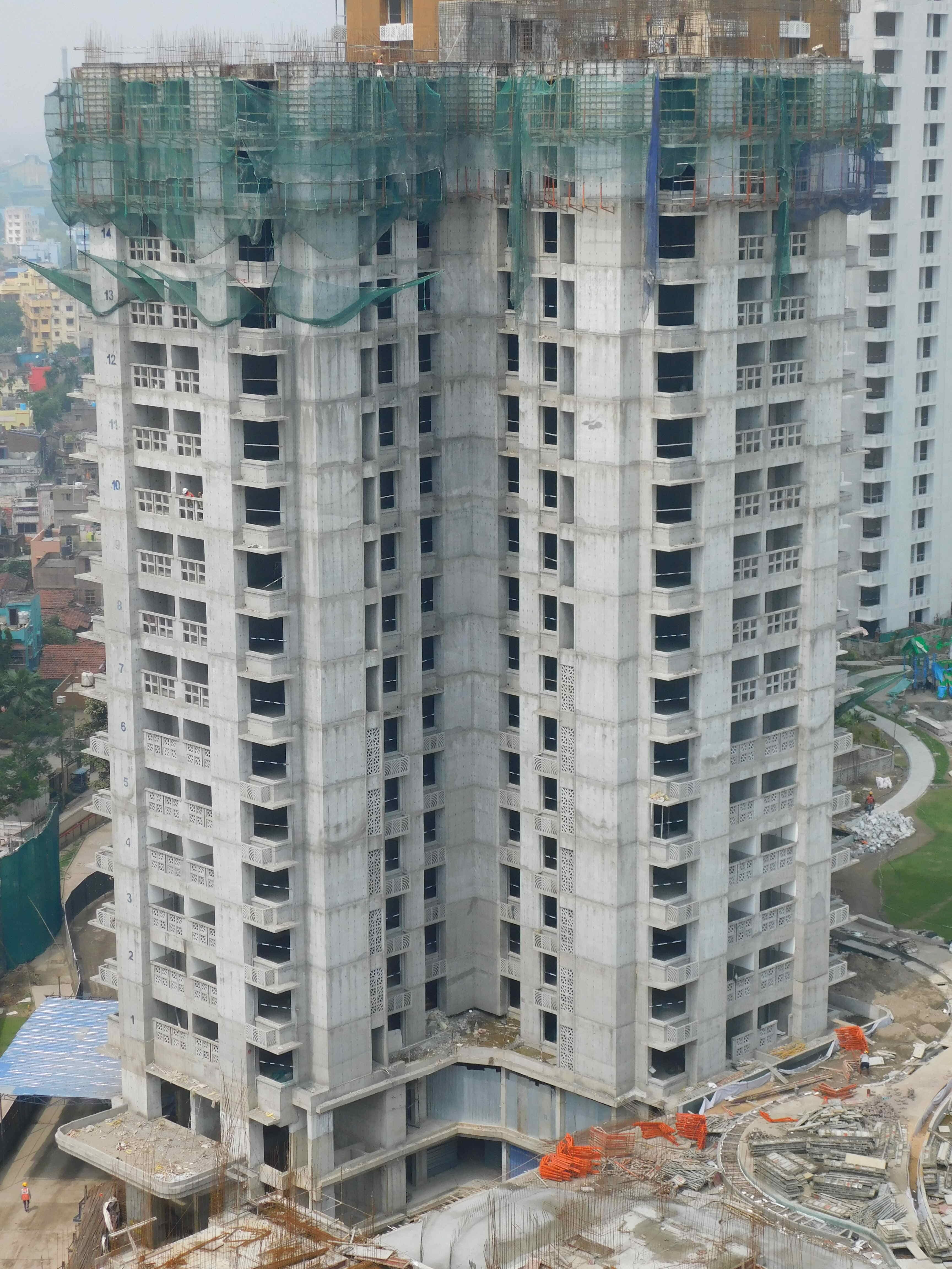 16th Floor Roof Casting Work in Progress