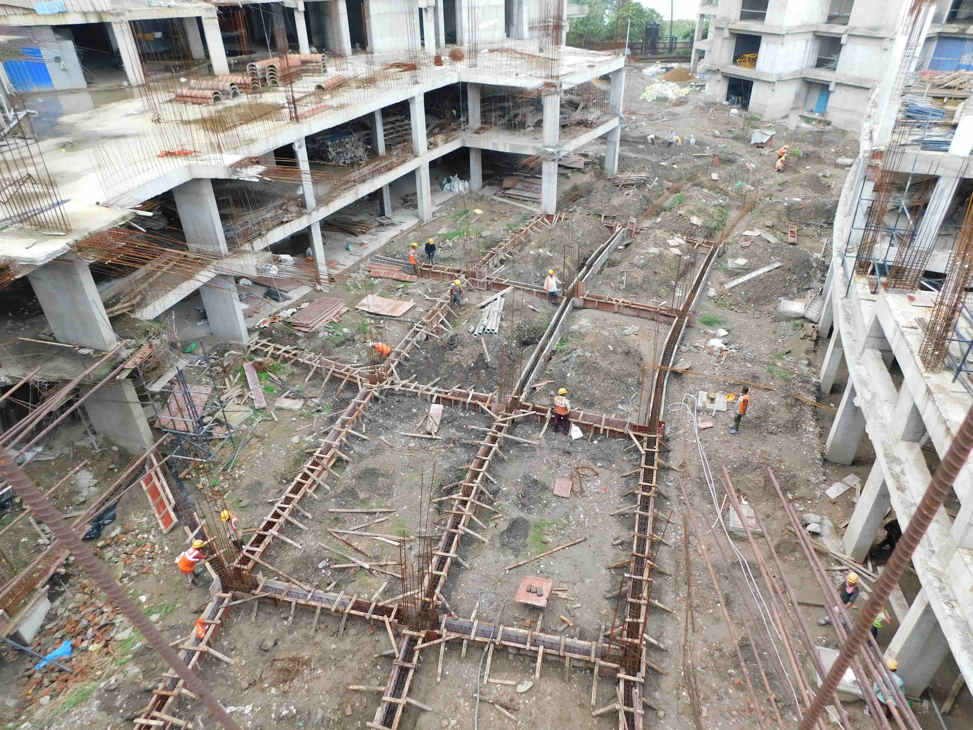 Sangam Non Tower Area Work in Progress 10 July 2025