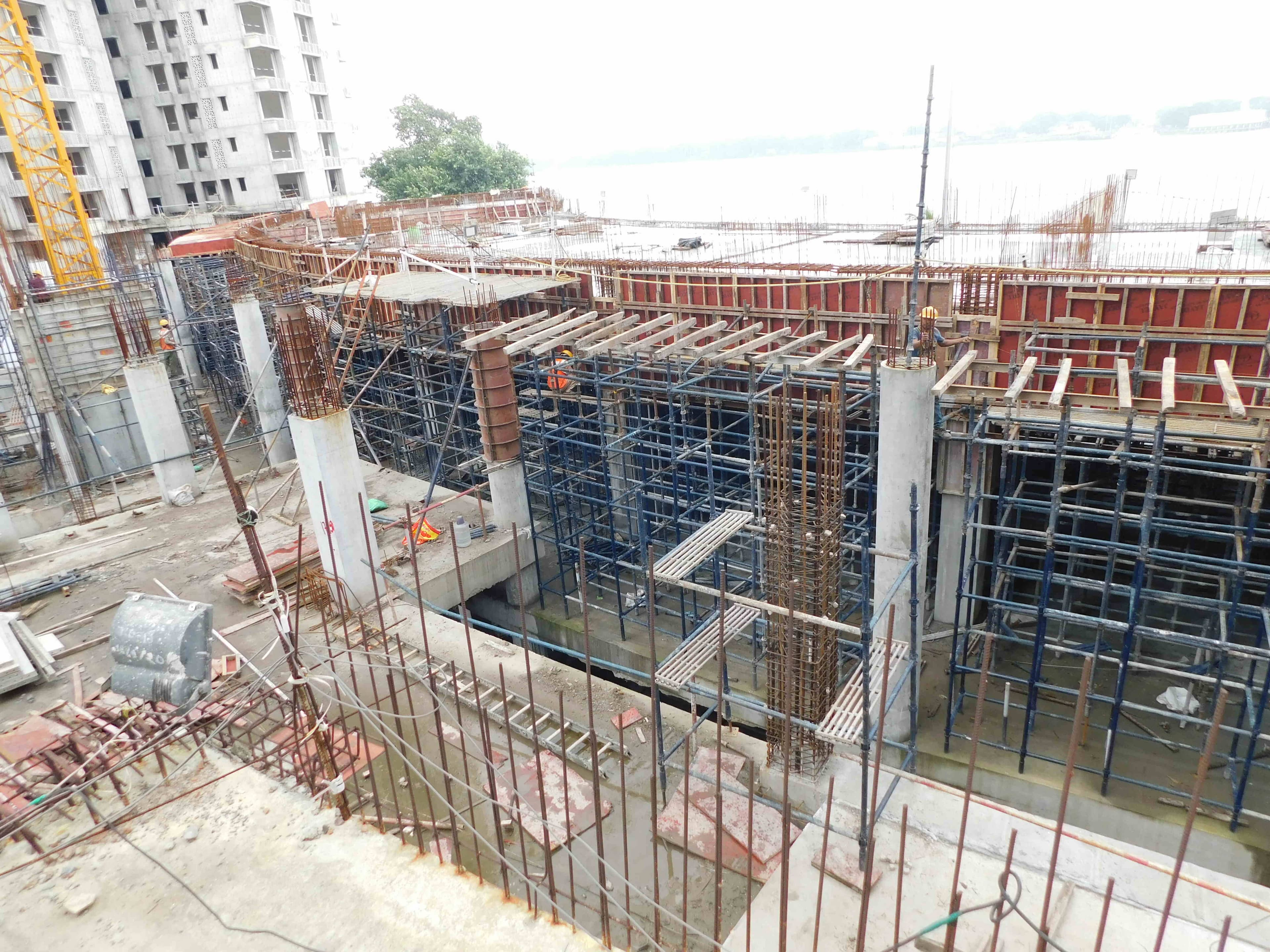 Sangam Non Tower Area Work in Progress 12 July 2025
