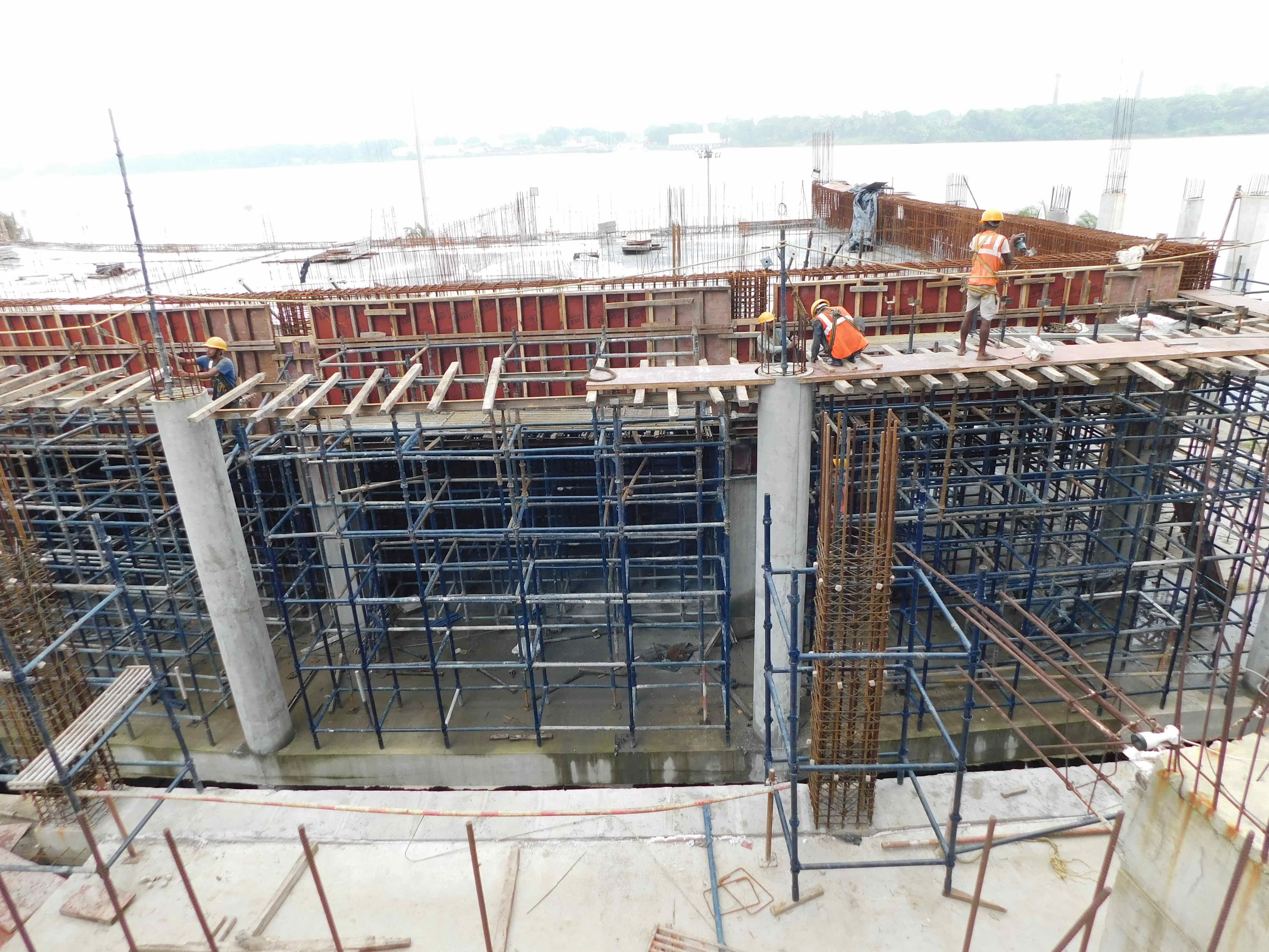 Sangam Non Tower Area Work in Progress 13 July 2025