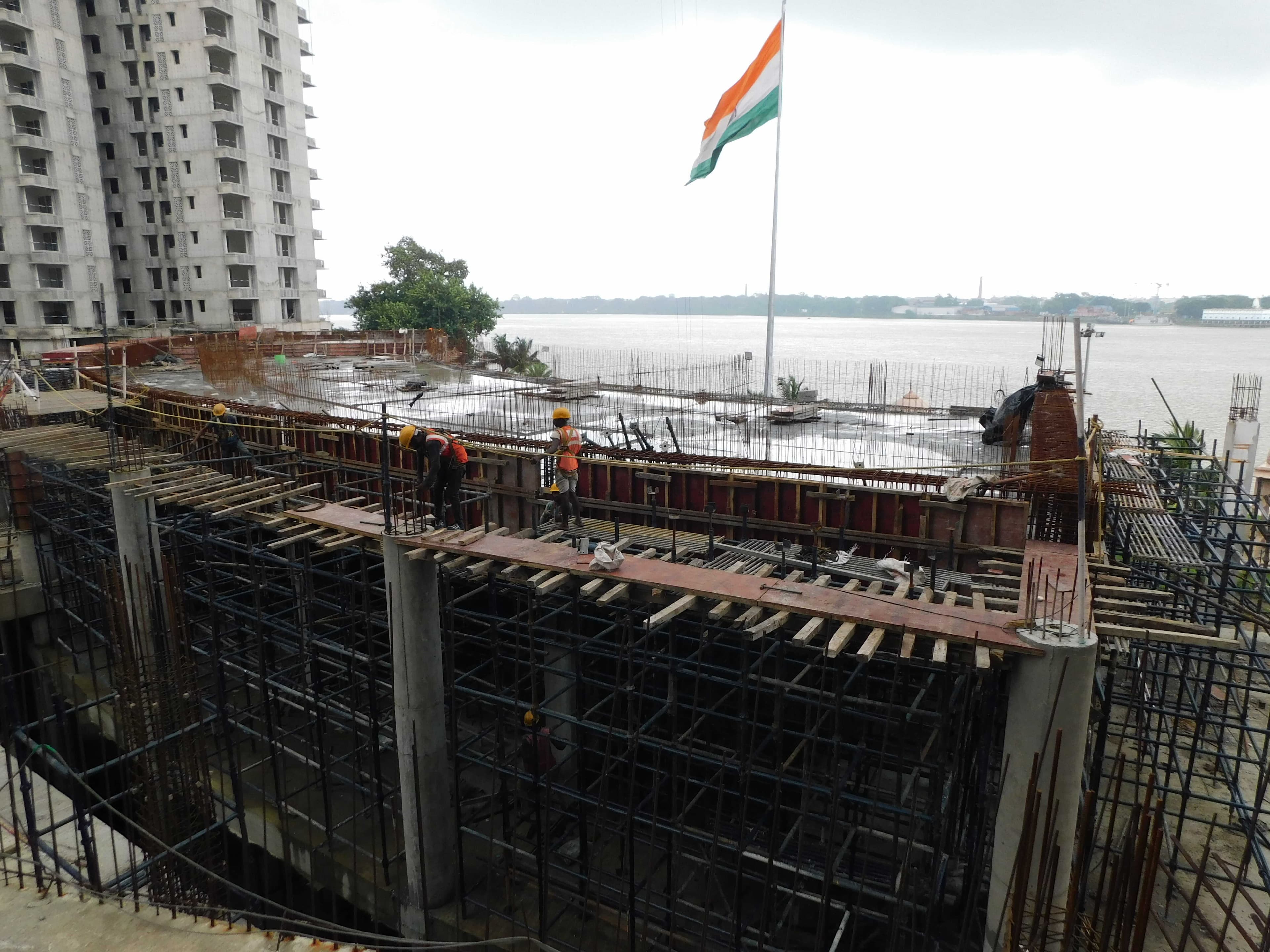 Sangam Non Tower Area Work in Progress 15 July 2025