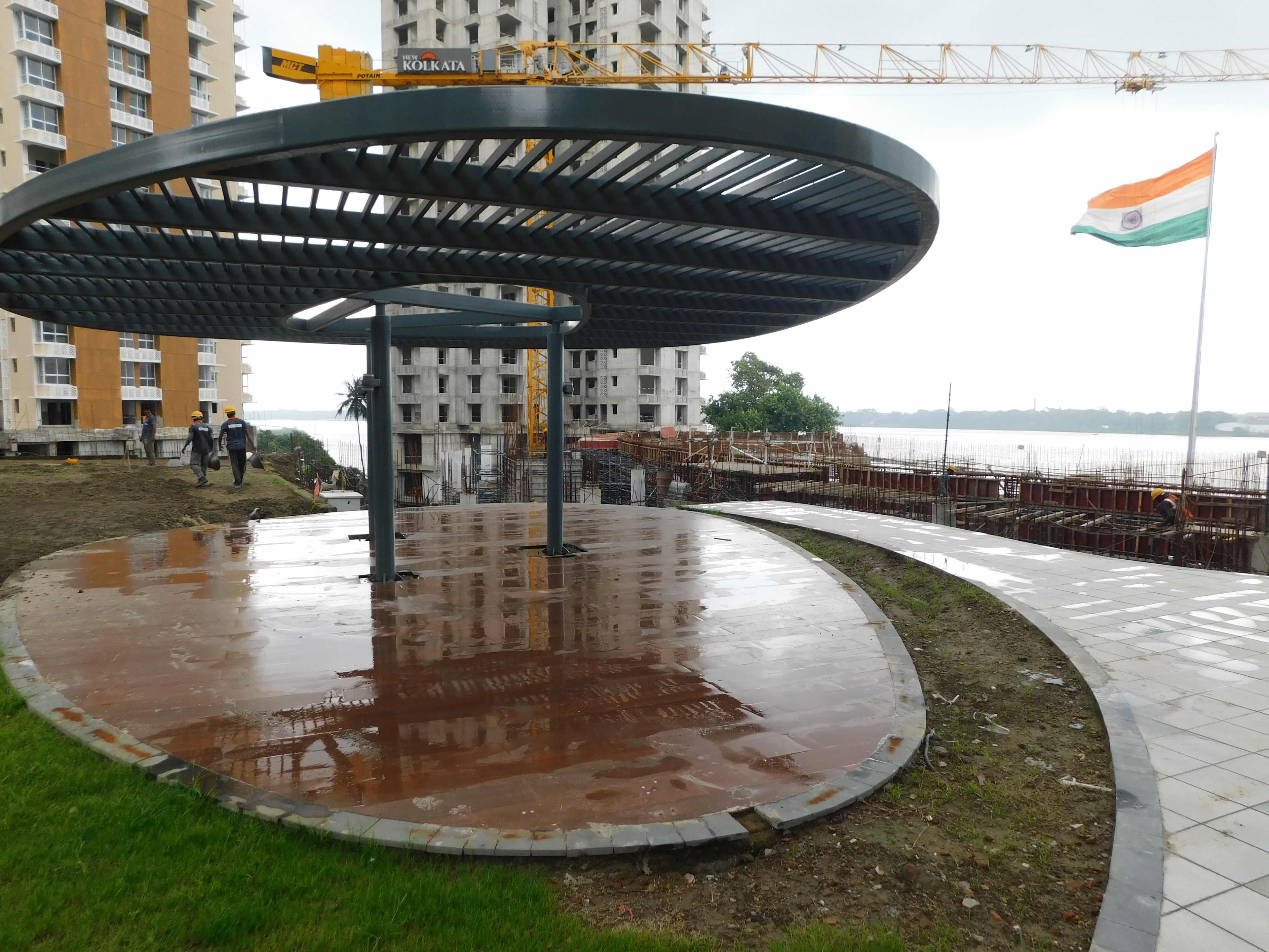 Sangam Non Tower Area Work in Progress 16 July 2025