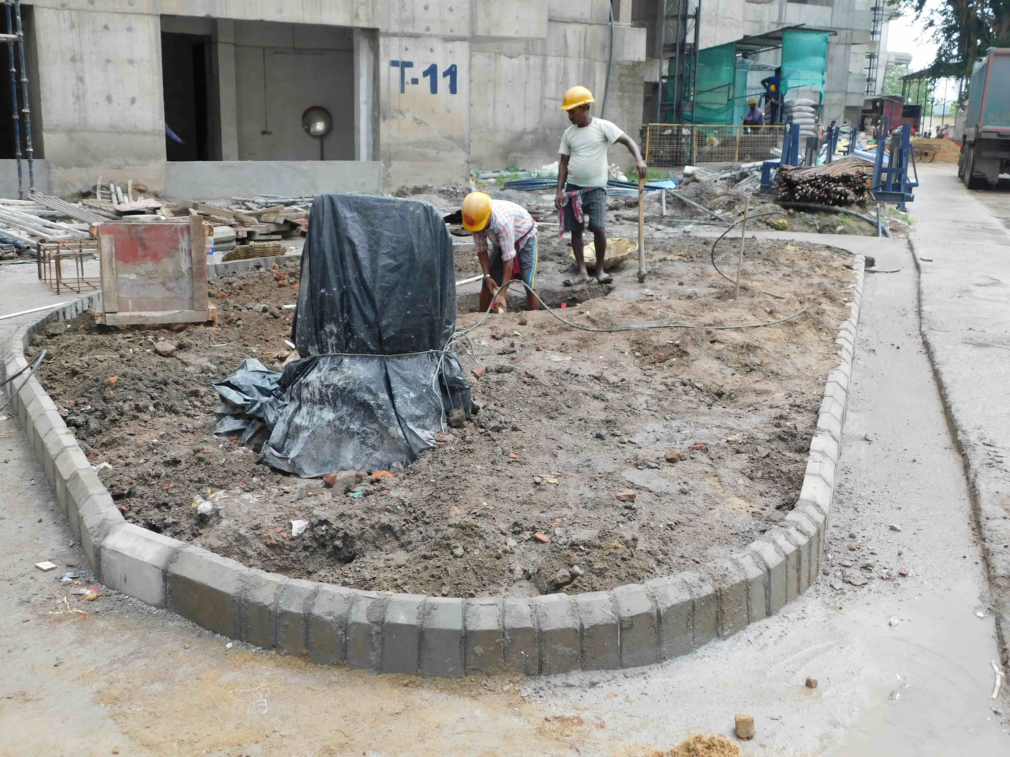 Sangam Non Tower Area Work in Progress 20 July 2025