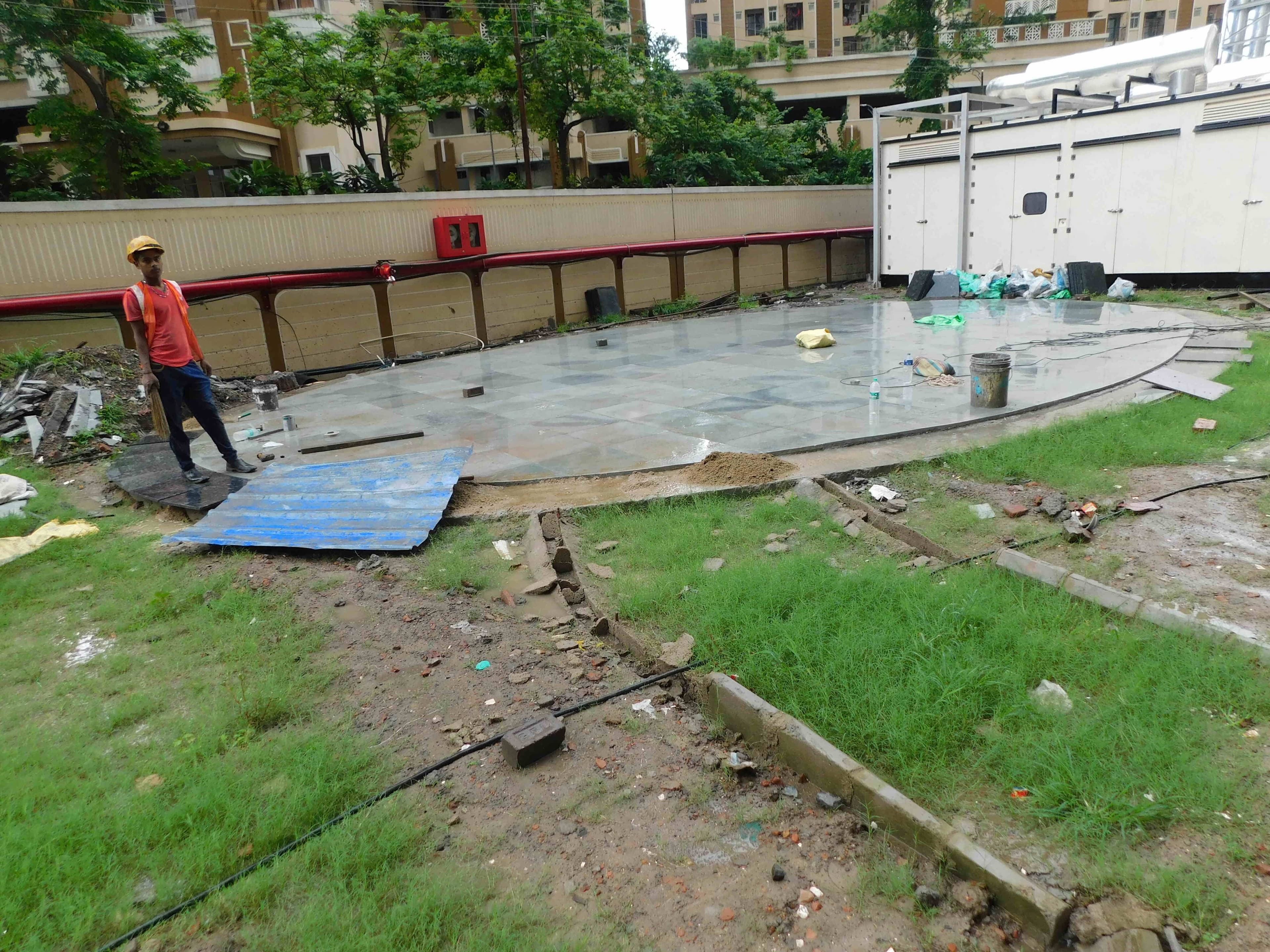 Sangam Non Tower Area Work in Progress 7 July 2025